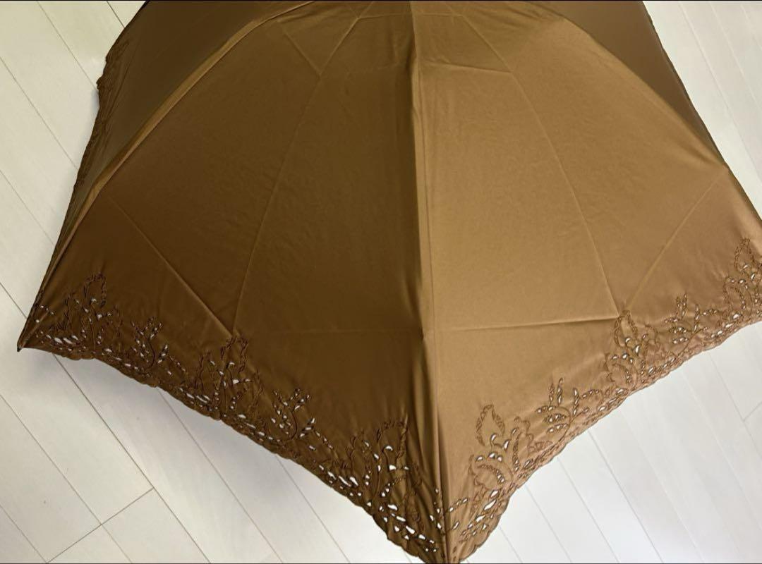 Beaurance LX カットワークレース　折畳日傘　サマーシールド　ブラウン Beaurance LX カットワークレース 折畳日傘 サマーシールド ブラウン