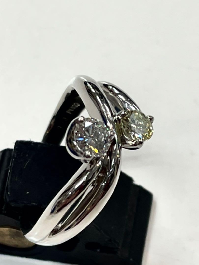 pt900 0.320ct0.20ctダイヤ 指輪9.1g 15 Kokunai Haisou - 輪っか pt900 0.320ct0.20ctダイヤ 指輪9.1g 15 Kokunai Haisou - 輪っか