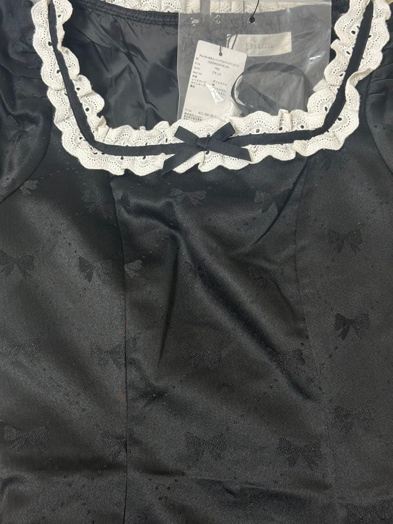 チョーカー付きコットンフリルドールワンピース