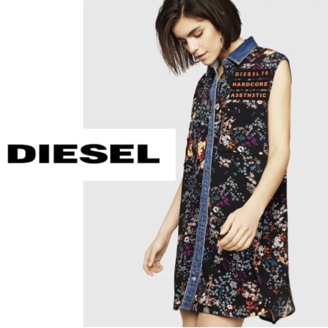 美品　DIESEL ワンピース　花柄　ミニワンピース