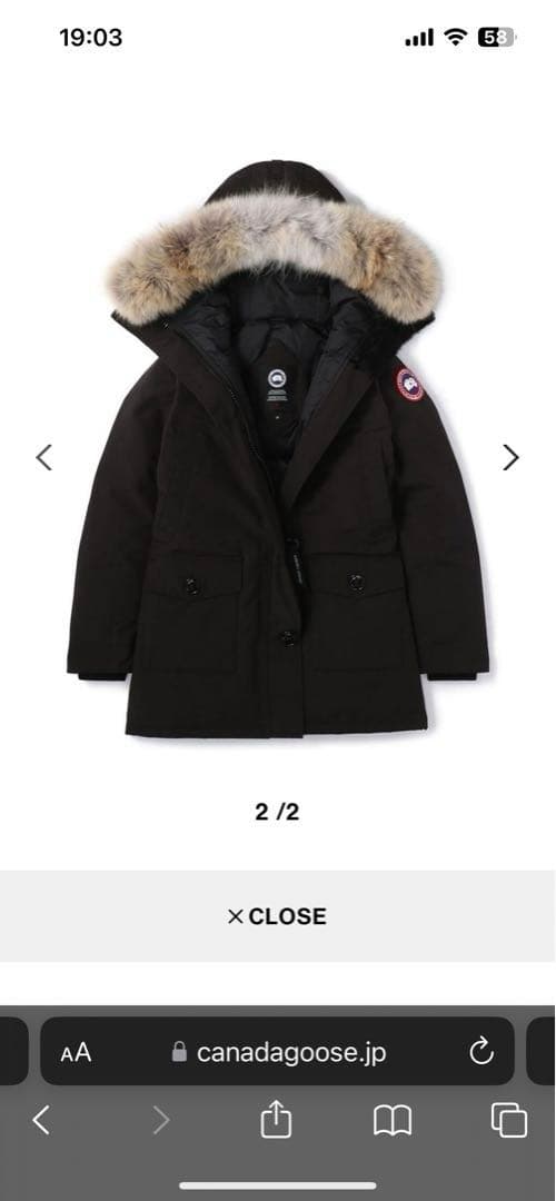   カナダグースBRONTE PARKA S Navy