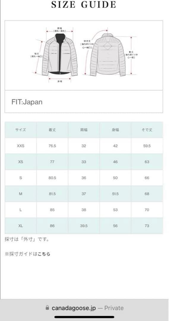   カナダグースBRONTE PARKA S Navy