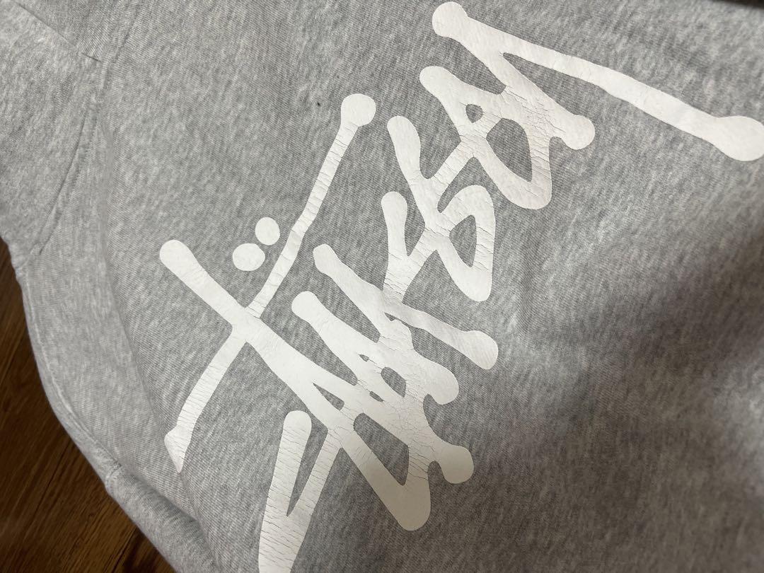 Stussy グレー パーカー - トップス安い