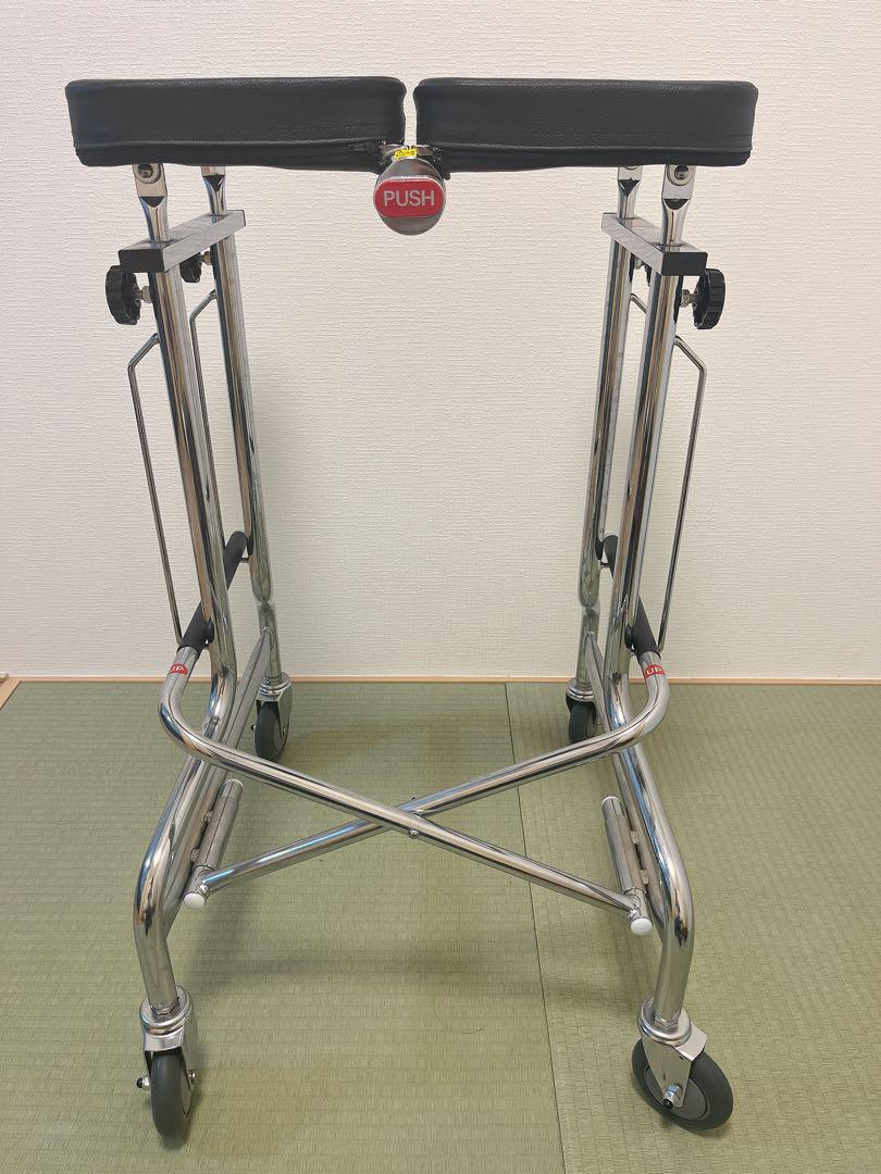 介護 屋内リハビリ用 高さ調節 サークル型 折りたたみ 歩行器