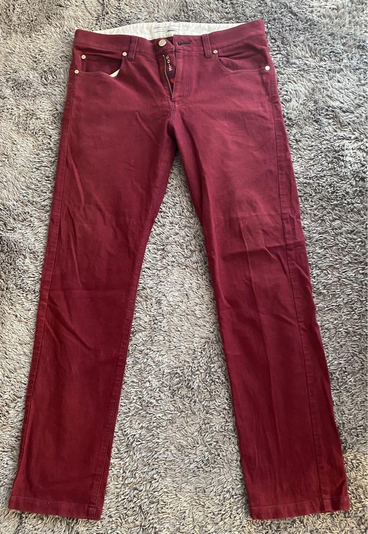 マークアンドロナ パンツ Falcon Jersey Pants 50 赤 マークアンドロナゴルフパンツ