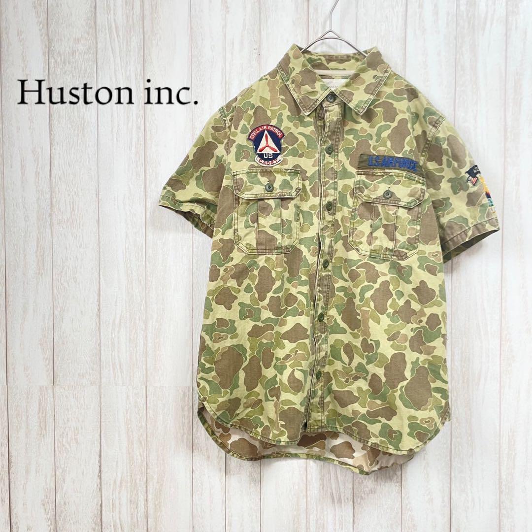 【Huston ヒューストン】ミリタリージャケット〈Ｌ〉vintage ワッペン