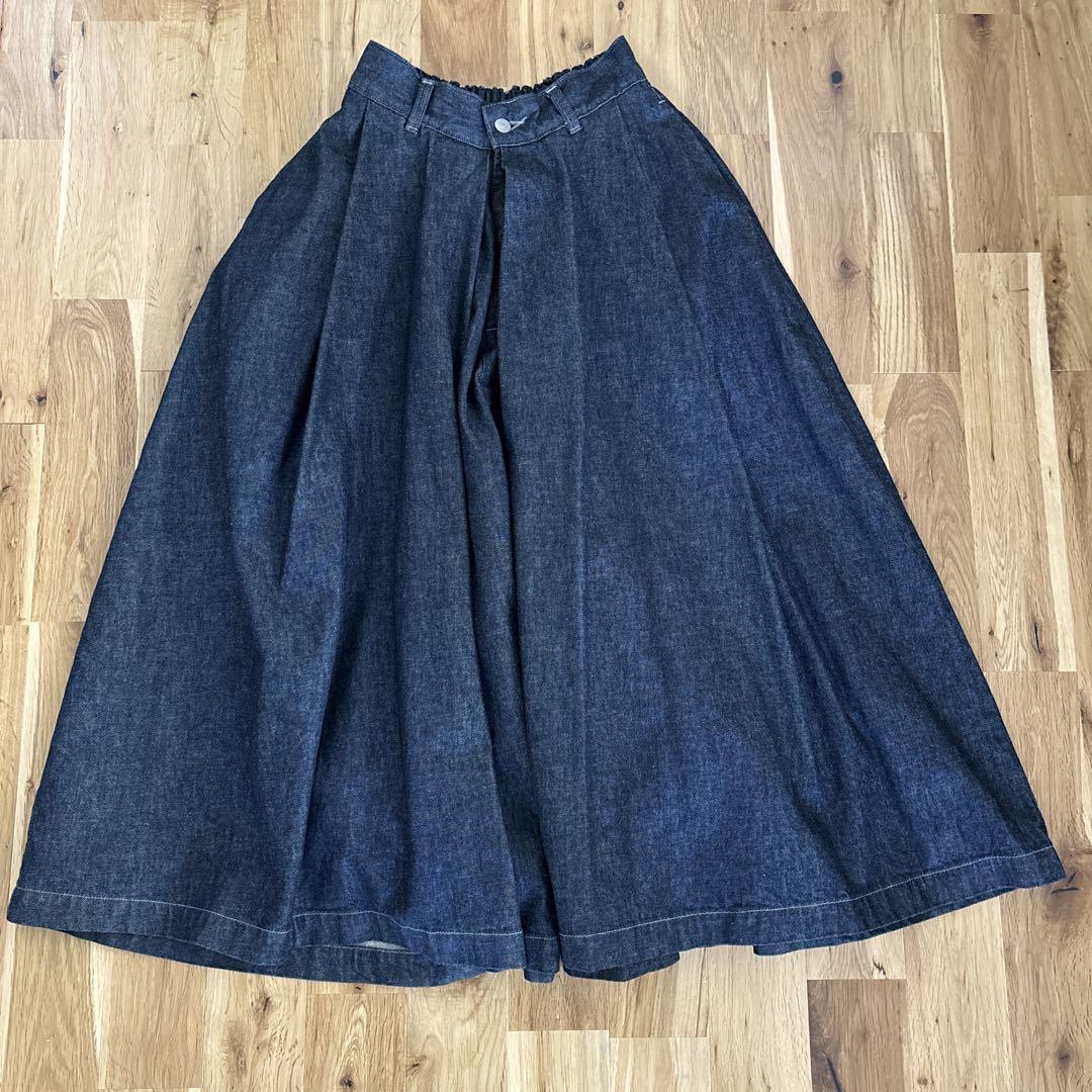 美品　HARVESTY ハーベスティ デニムカルメンキュロット HARVESTY(ハーベスティ)10ozデニムカルメンキュロットパンツ