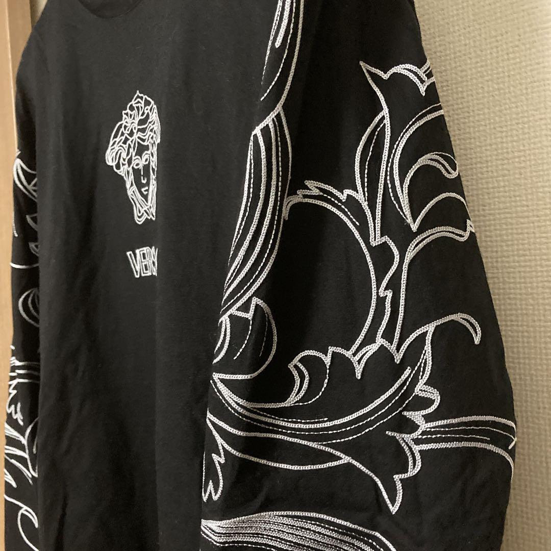 VERSACE 長袖カットソー ブラック