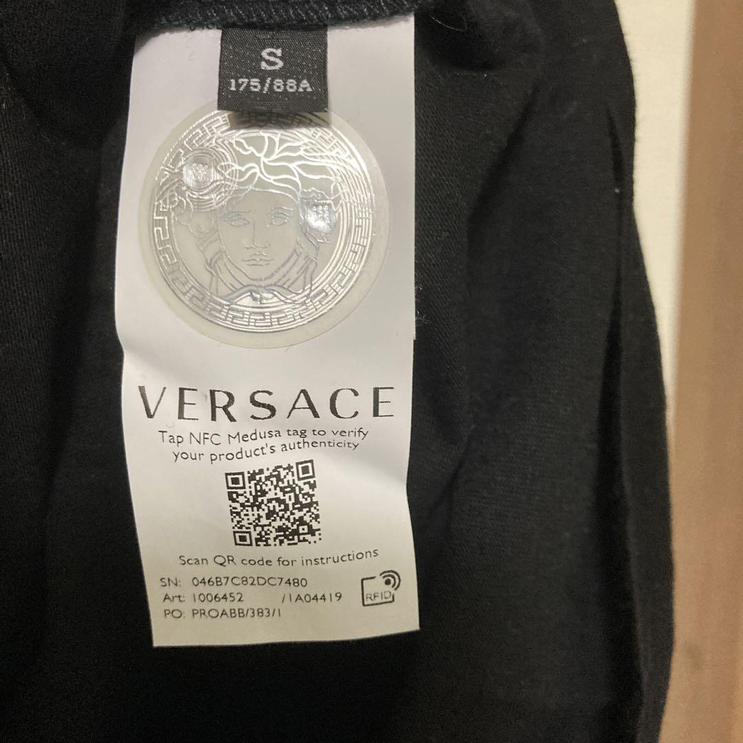 VERSACE 長袖カットソー ブラック