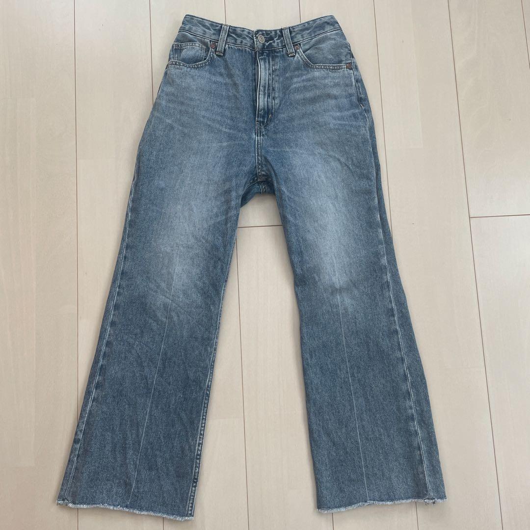 グローバルワーク GOODデニムフレアパンツ Sサイズ パンツ