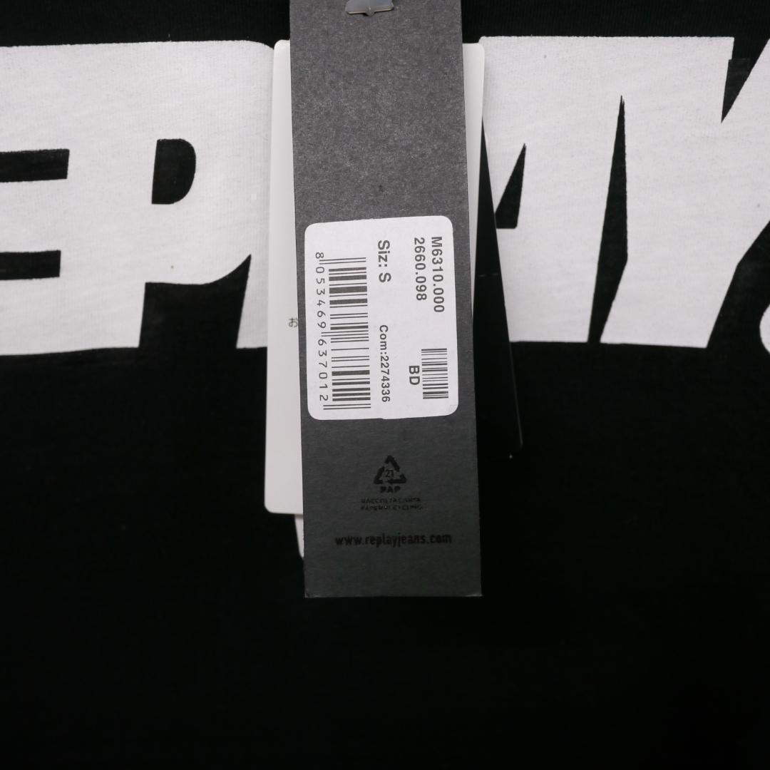 【新品】REPLAY プリント長袖Tシャツ (S)
