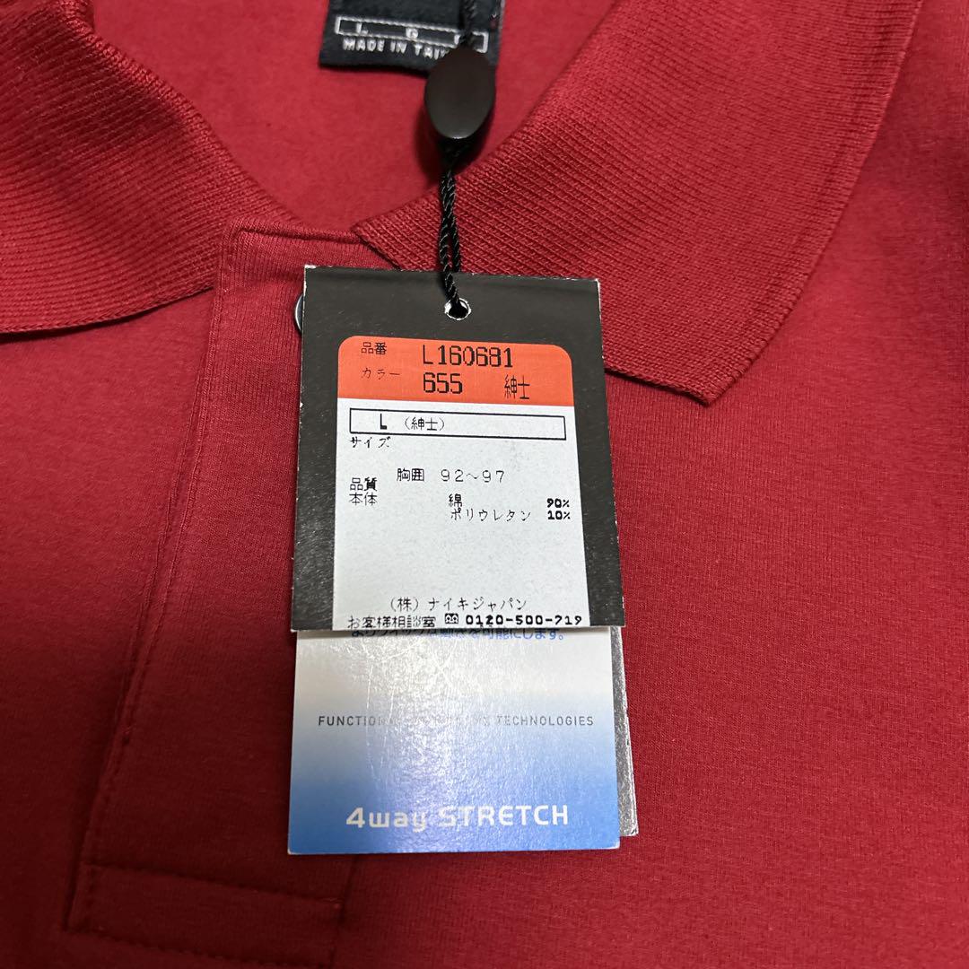 ⭐️90s 【ナイキゴルフ】（L）タイガーウッズ ゴルフウェア　ポロシャツ　レッド ⭐️90s 【ナイキゴルフ】（L）タイガーウッズ ゴルフウェア