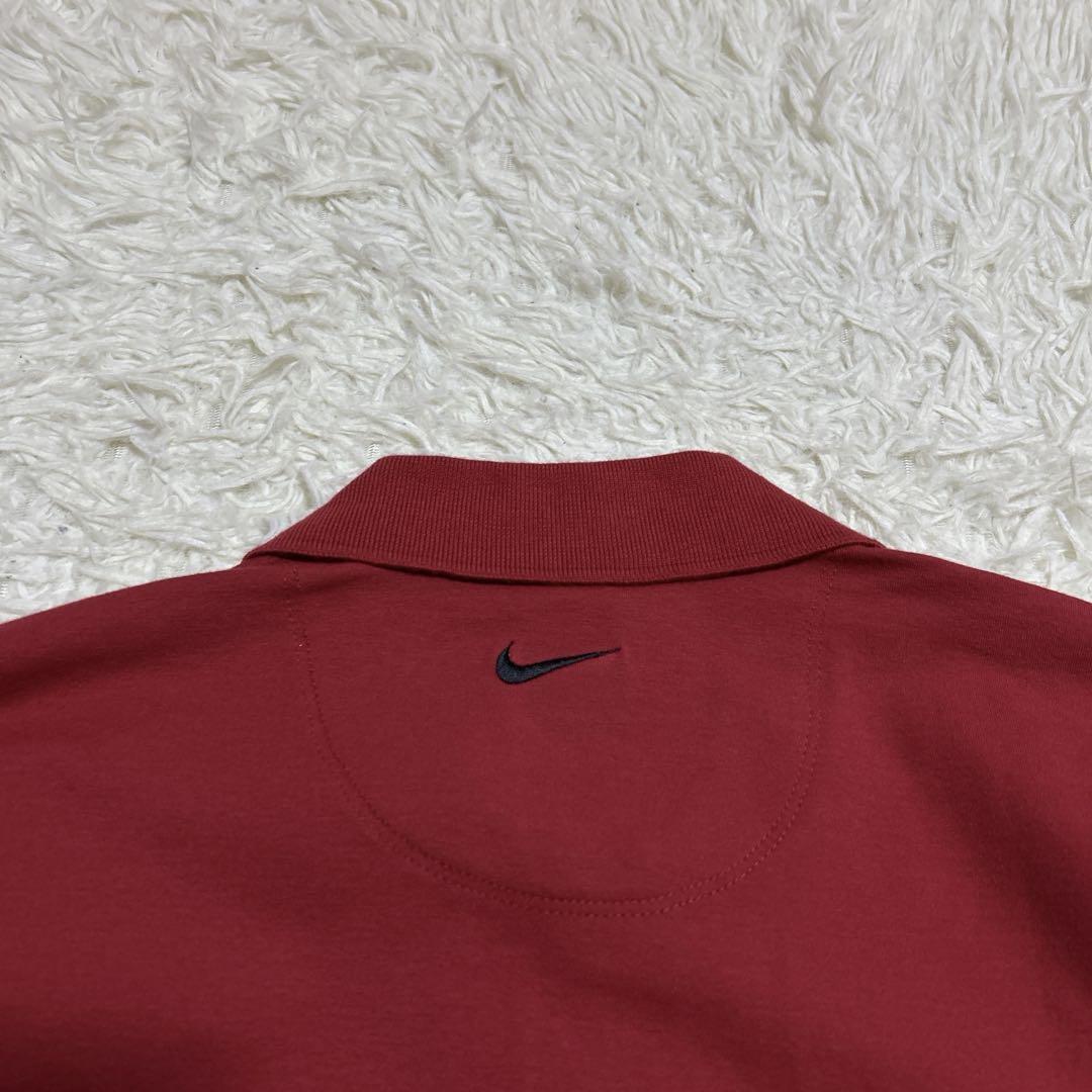 ⭐️90s 【ナイキゴルフ】（L）タイガーウッズ ゴルフウェア　ポロシャツ　レッド ⭐️90s 【ナイキゴルフ】（L）タイガーウッズ ゴルフウェア