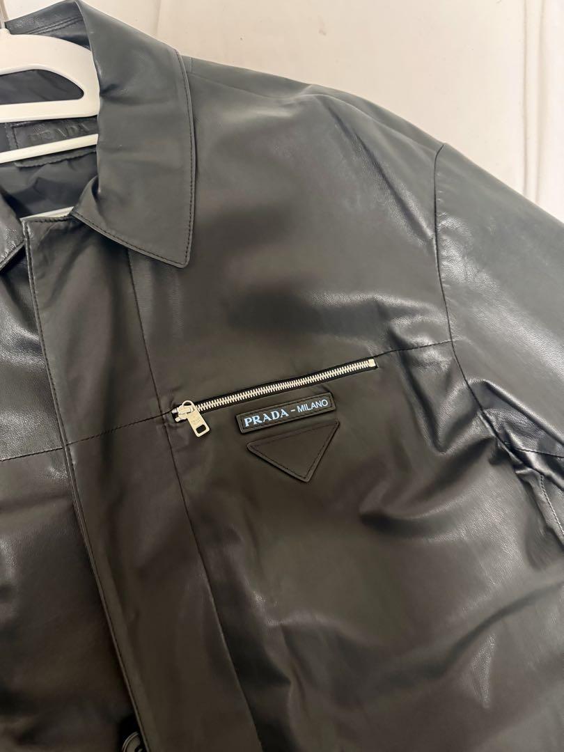 プラダPRADA メンズレザー ロングコート