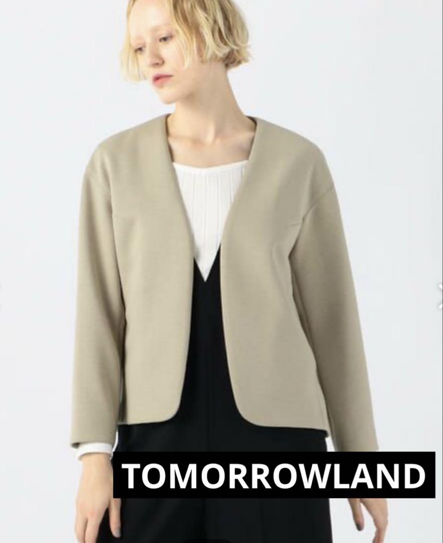 SALE★TOMORROWLAND セレモニー ストレッチ ノーカラージャケット