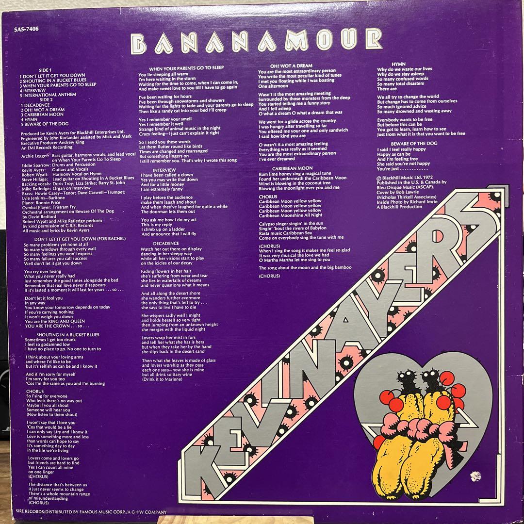KEVIN AYERS bananamour レコードLP Kevin Ayers – Bananamour – Vinyl (Gatefold Sleeve, LP, Album