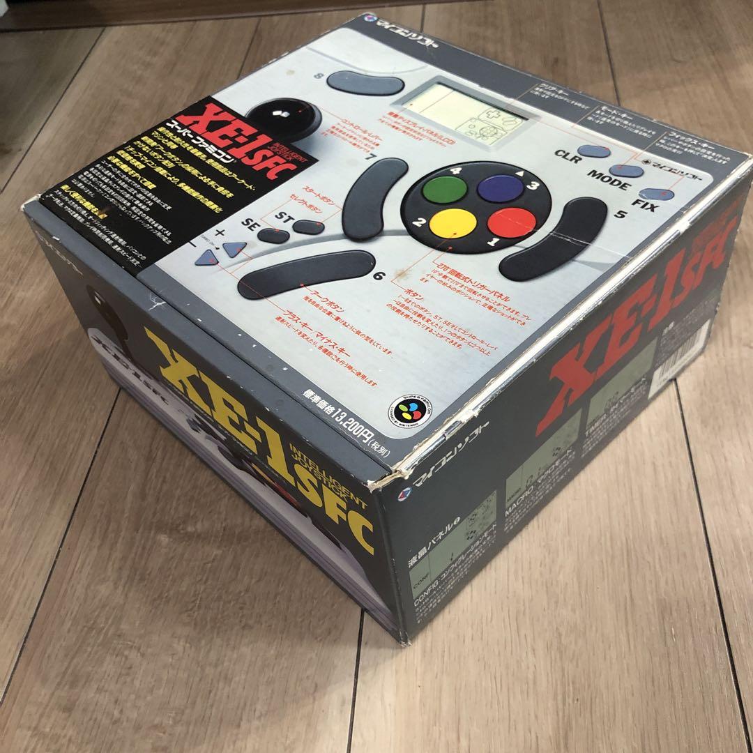 【動作品】マイコンソフト XE-1 SFC ジョイスティック スーファミ マイコンソフト XE-1 SFC ジョイスティック スーファミ 箱・説明