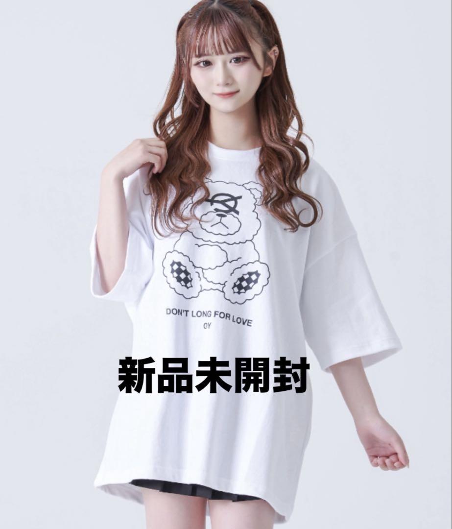oy tシャツ ホワイト くま 地雷 OY 地雷 Tシャツ - メルカリ