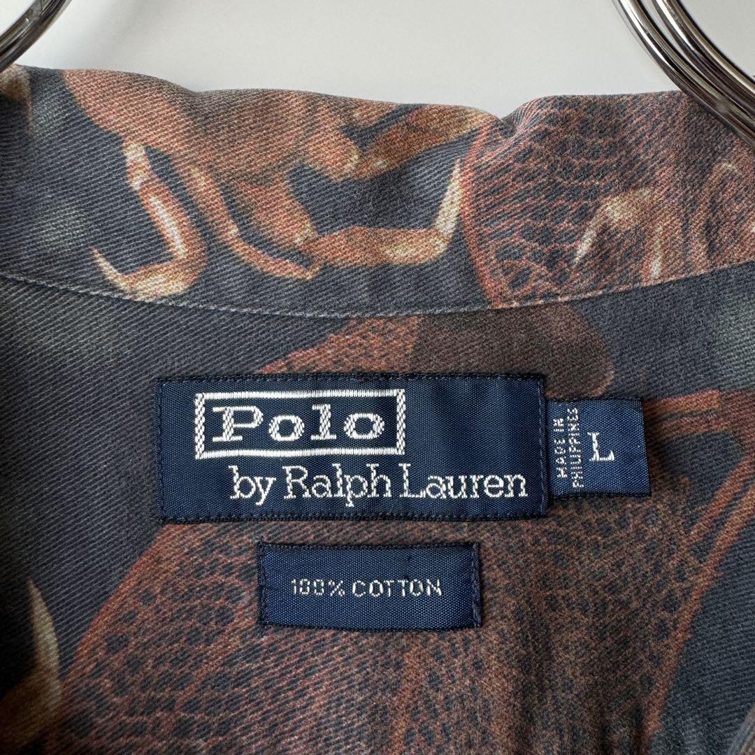 h*e様 POLO ポロ ラルフローレン 半袖 シャツ 柄 L サイズ ロブスタ h*e様 POLO ポロ ラルフローレン 半袖 シャツ 柄 L サイズ ロブスタ