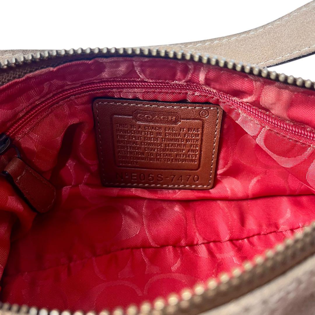 美品✨ COACH コーチ アクセサリーポーチ ワンショル ハーフムーン 肩掛け
