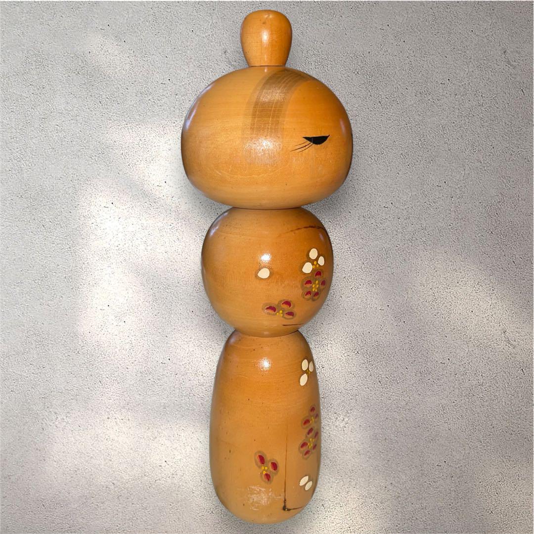 昭和レトロ】創作こけし 岸 貞男 伝統工芸 こけし置物 KOKESHI