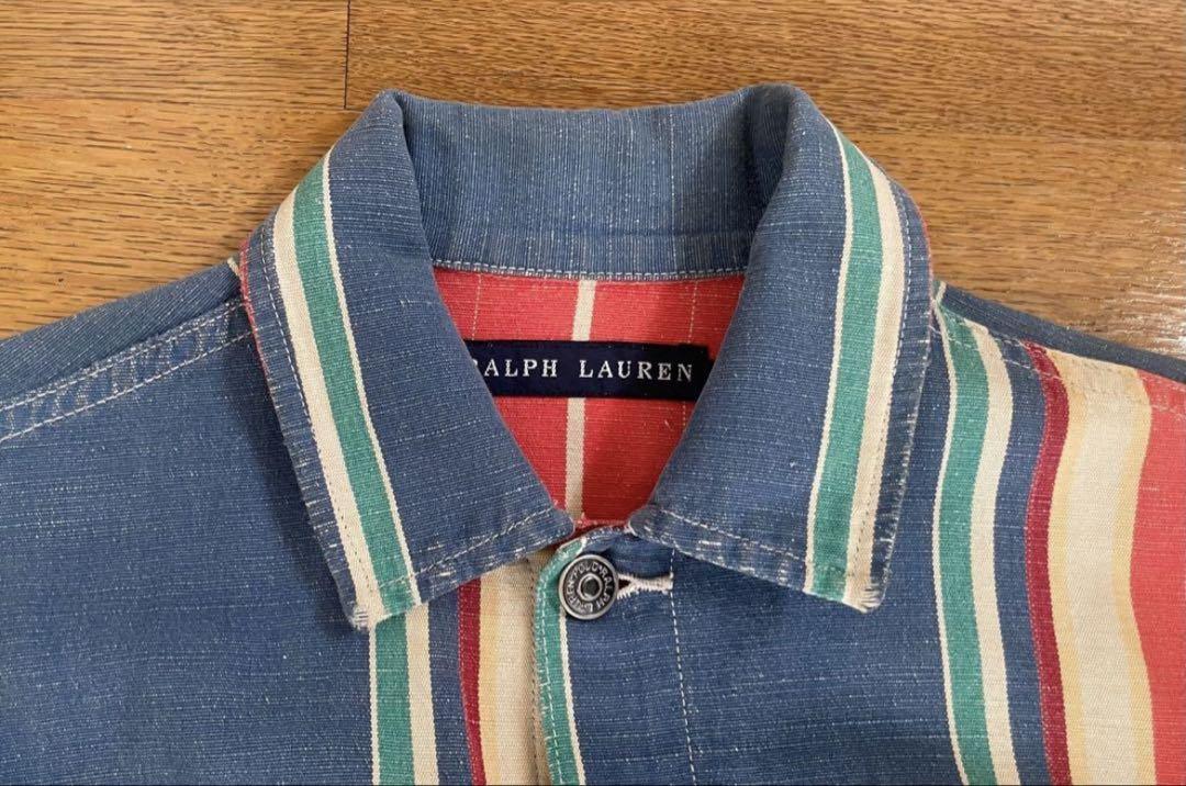 【未使用に近い】ラルフローレン＊麻×綿　ビンテージ風・ジャケット＆ブルゾン❗️ 未使用に近い】ラルフローレン＊麻×綿 ビンテージ風・ジャケット