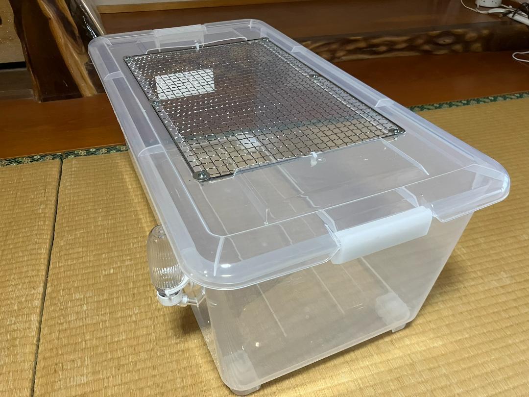 ②広さ＆通気性＆保温性が抜群なハムスターケージ【DIY】給水器付 ①【お得2個セット】広さ＆通気性＆保温性抜群な