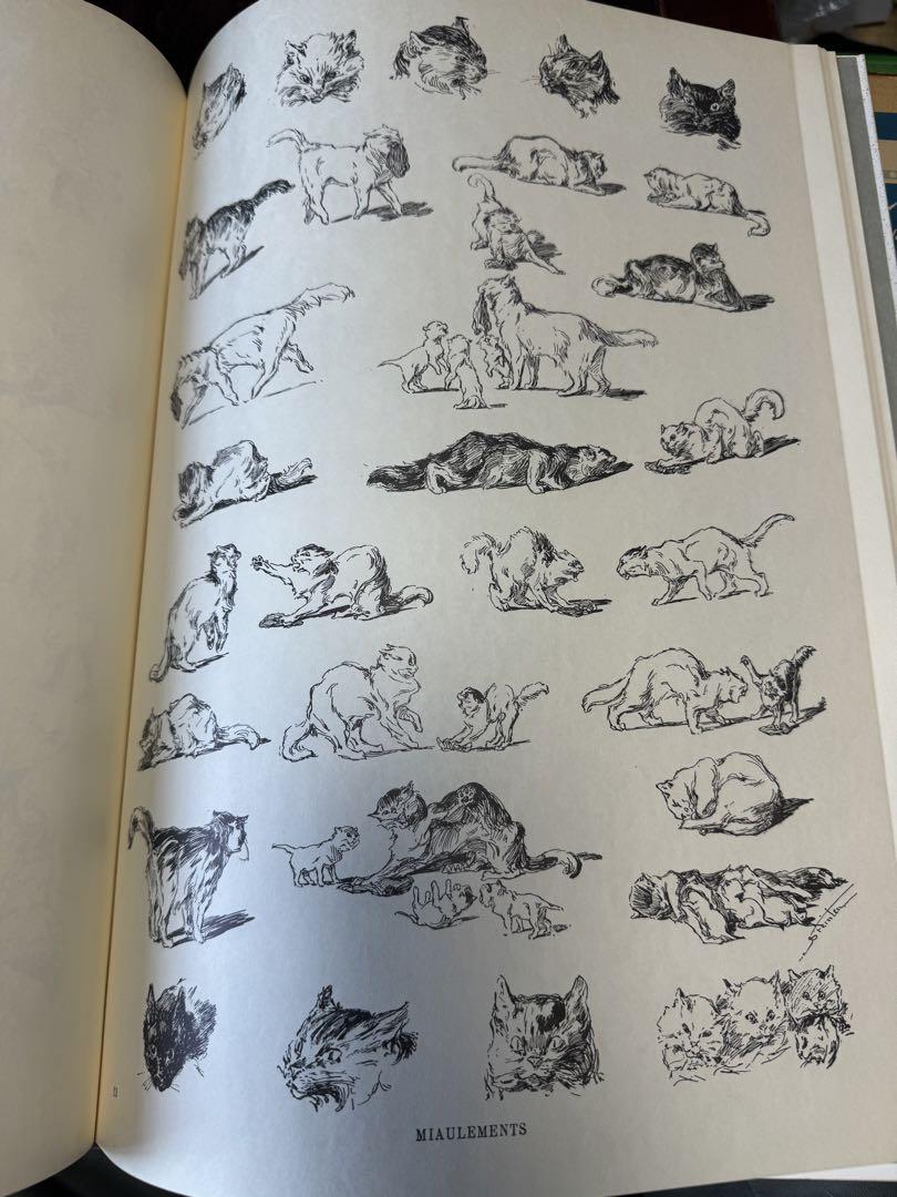 希少本　画集「スタンランの猫」日本語版函付　1981年刊　初版　“猫画集の原典”