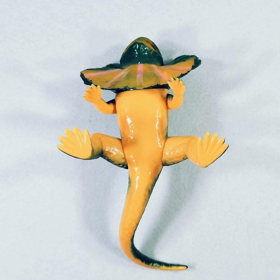 [新品] エリマキトカゲ ソフビ 昭和59年豪州ツアー説明会 販促物 未使用 新品] エリマキトカゲ ソフビ 昭和59年豪州ツアー説明会 販促物
