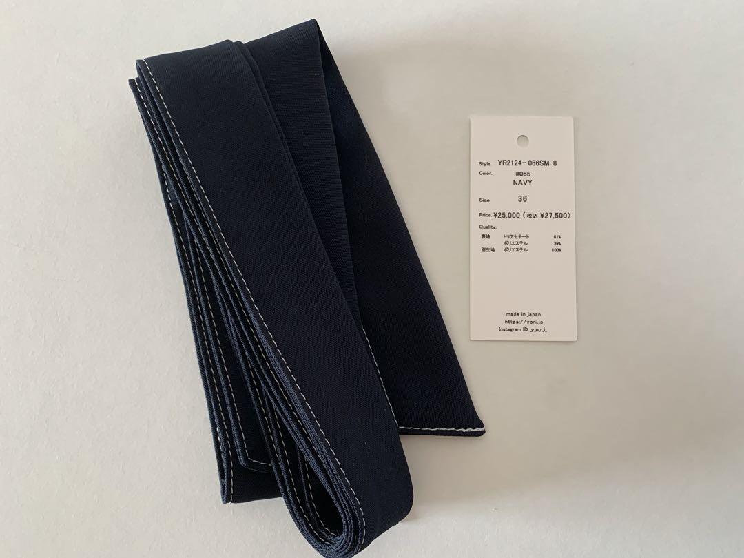 美品　トリアセリボンサロペット　yori 36 ネイビー