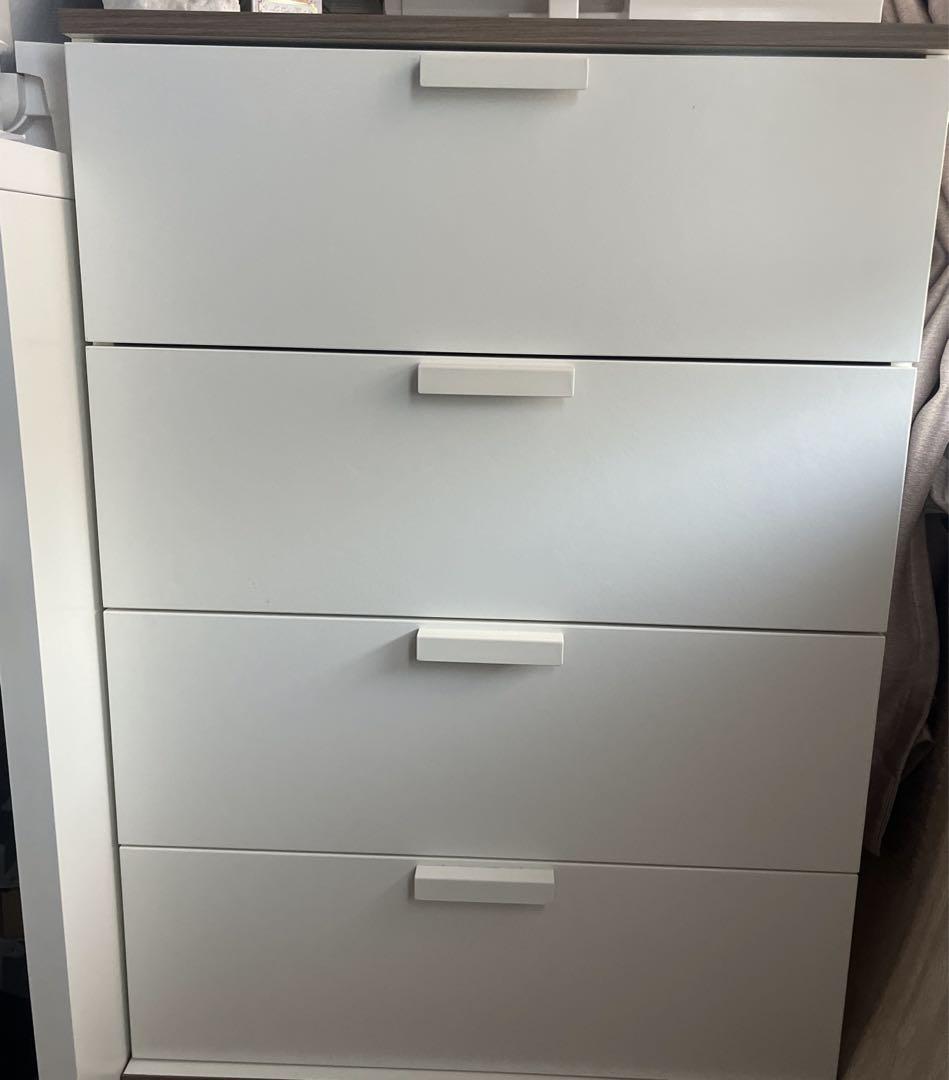 送料込 IKEA TRYSILチェスト 衣類収納 ホワイト ナチュラル 白