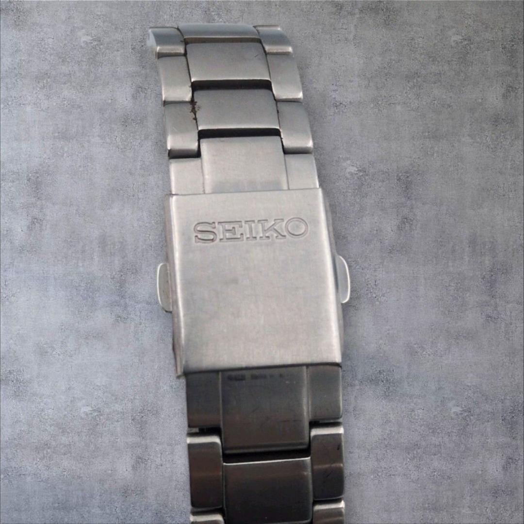 SEIKO セイコー 7B24-0BJ0 電波ソーラー 日本製 ブラック文字盤