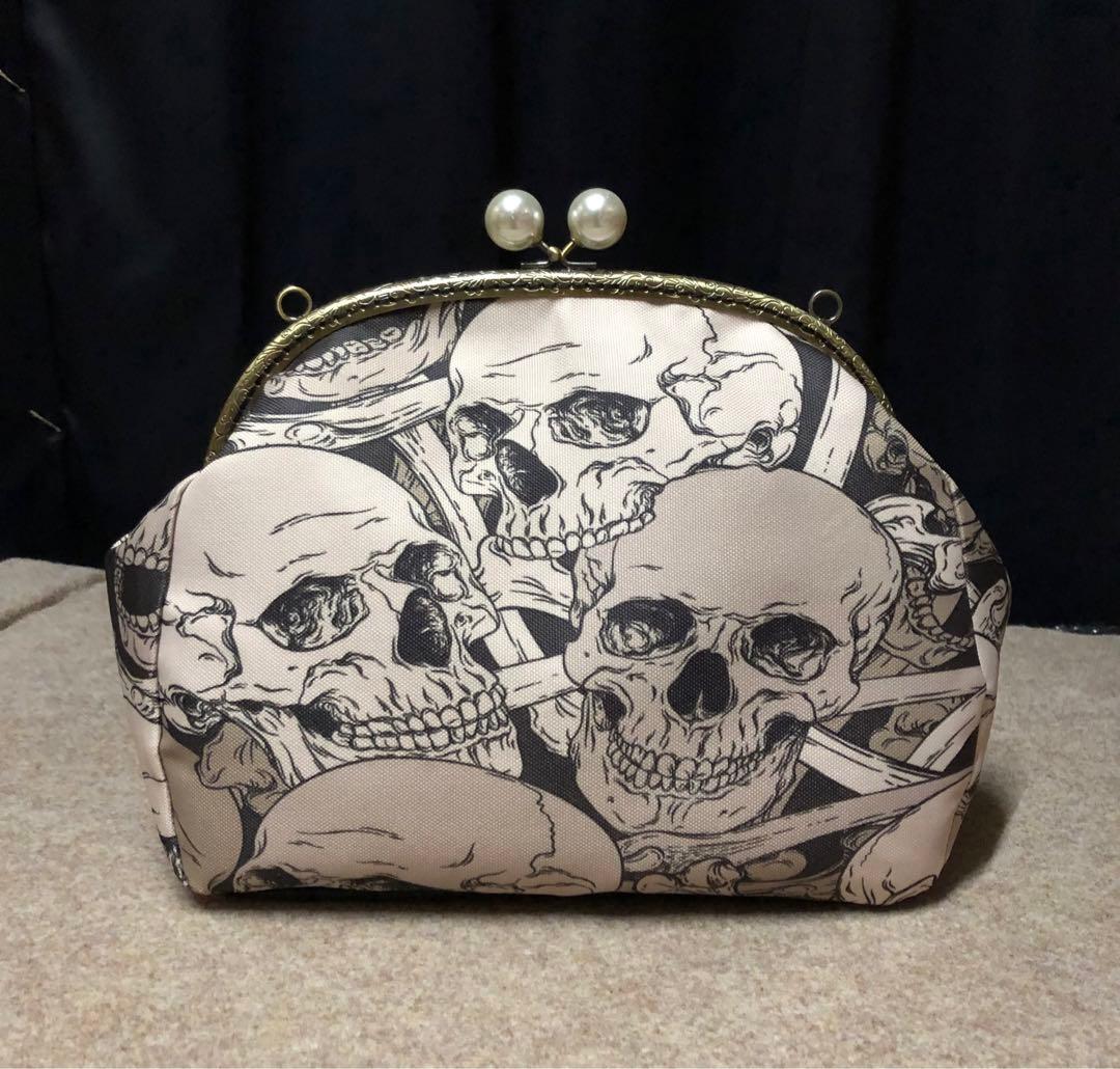 がま口バッグ　スカル アナスイスカルがま口バッグ 美品 SUPパドルADBANCED NALUⅡ Paddle