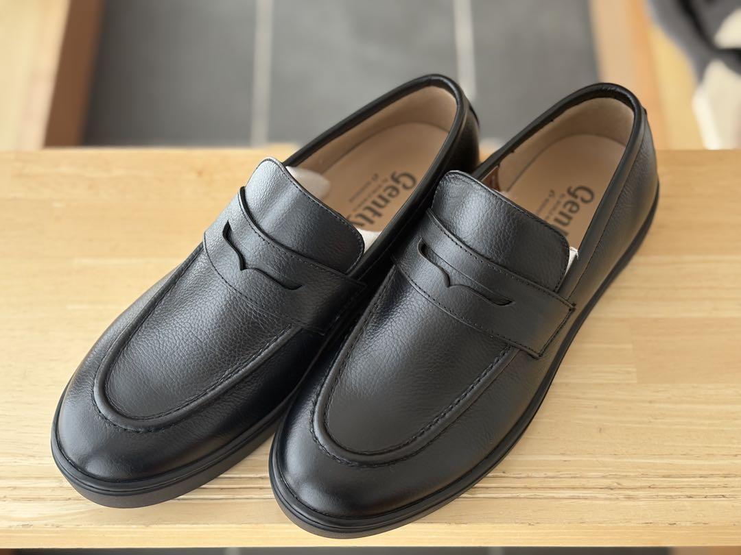 【12月スーパーSALE 15%OFF】 ジェントリー 試着のみgently GE103 26.0cmブラック ローファー 靴