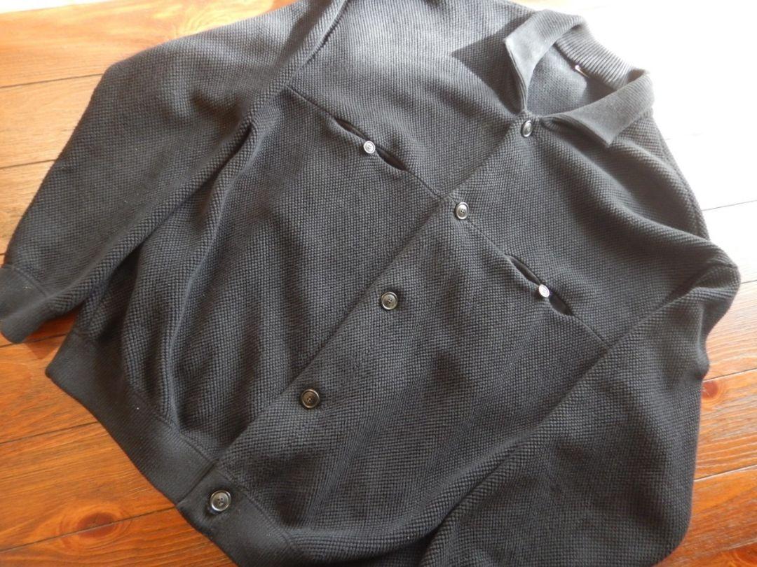 crepuscule moss stitch cardigan jacket 黒 crepuscule (クレプスキュール) moss stitch V/N cardigan