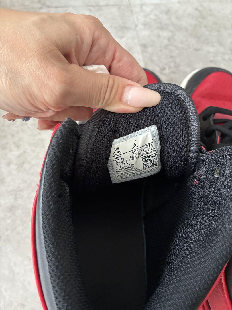 NIKE エアジョーダン1 ミドル　24.5 赤　黒
