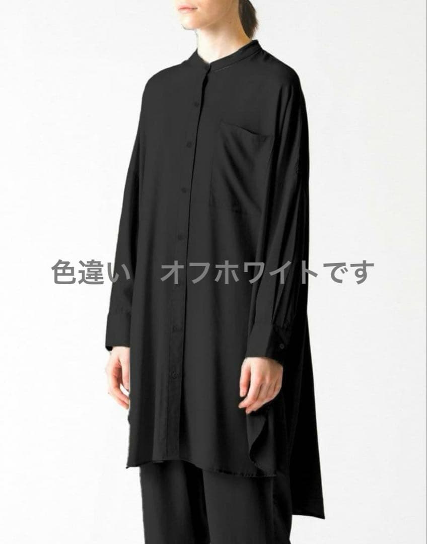 mizuiro ind スタンド シャツワンピース オフホワイト SIZE mizuiroind