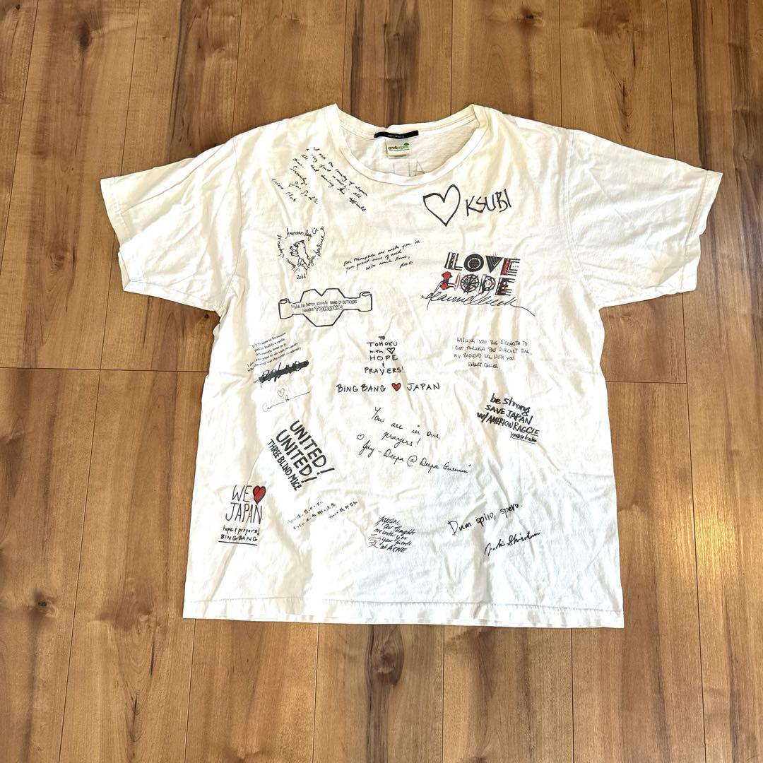 激レア❗️３１１東北応援Tシャツ　メッセージTシャツ　アメリカンラグシー
