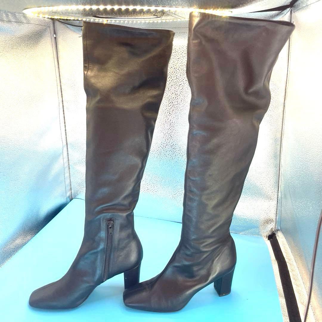 DIANA ダイアナ ロングブーツ ヒール ニーハイブーツ23.5cm・DIANA