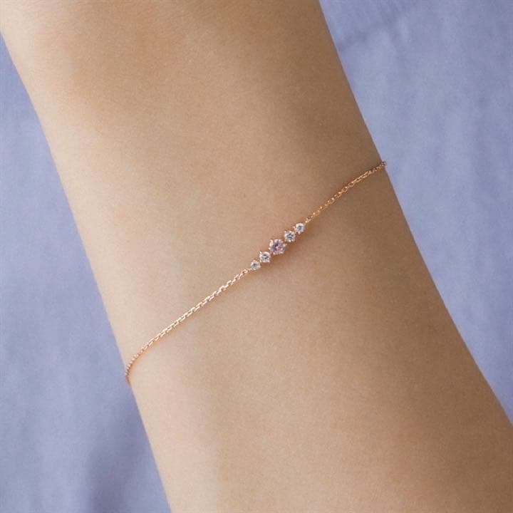 5%OFF】 4°C ヨンドシー K10 ゴールド ブレスレット 5粒 ブレスレット