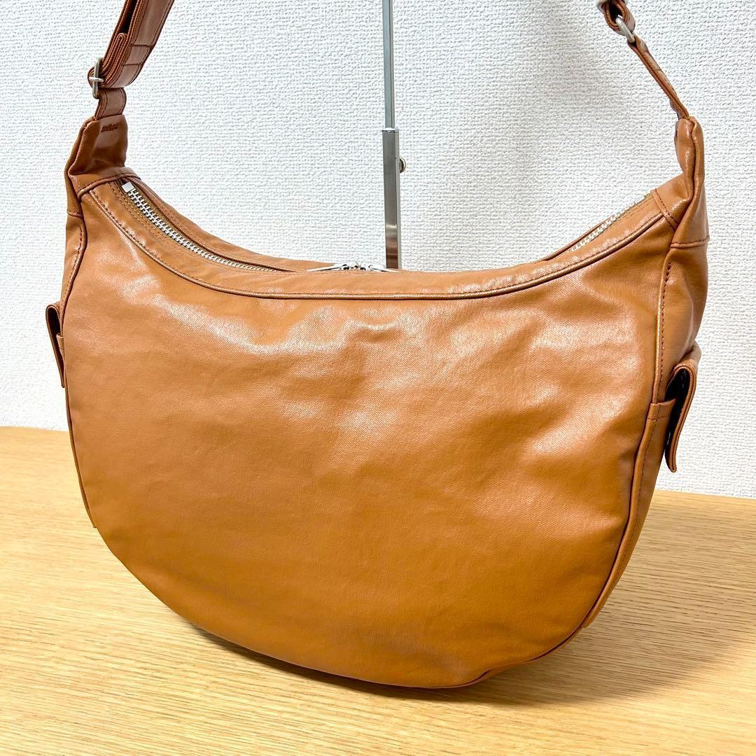【新品同様】PORTER ポーター　フリースタイル ショルダーバッグ　キャメル ☆新品同様 PORTER ポーター フリースタイル ショルダーバッグ