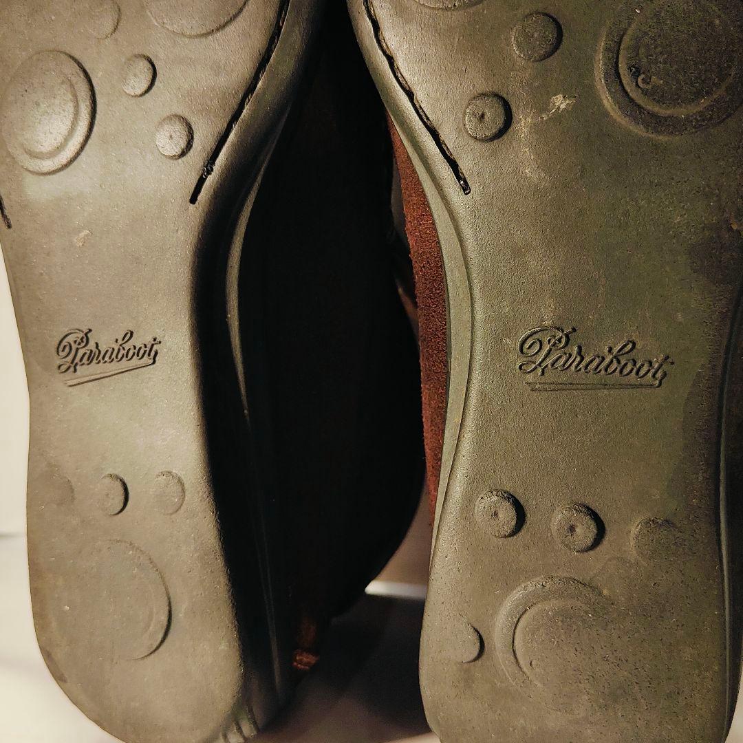 【美品】Paraboot 高級革靴正規品 スエードモカシンブーツ スペイン製 【美品】Paraboot 高級革靴正規品 スエードモカシンブーツ スペイン製