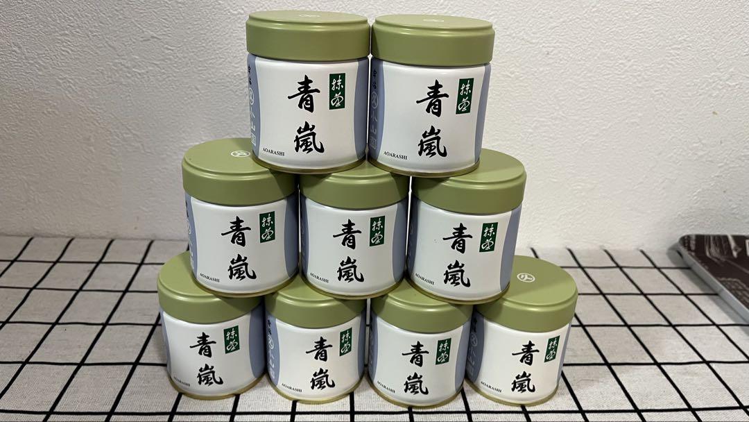 抹茶 宇治 丸久小山園 青嵐 40g 缶詰（あおあらし） 薄茶 茶道