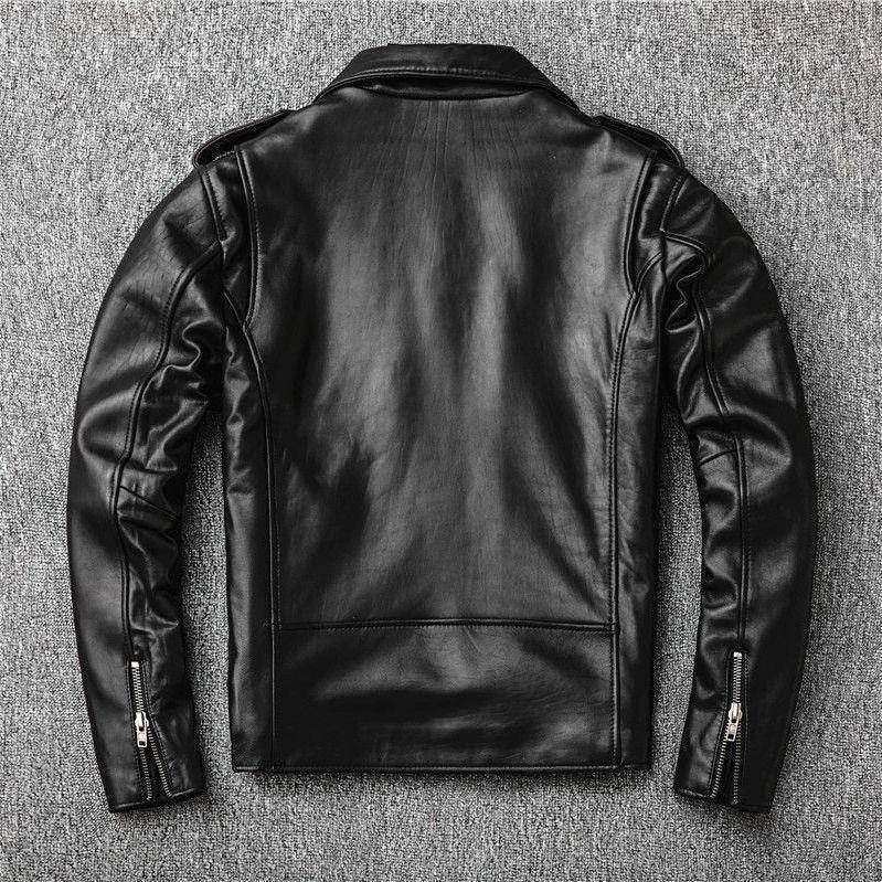 本革高級ラム革 メンズレザー ライダース羊革 ミリタリーブルゾン革ジャン 1