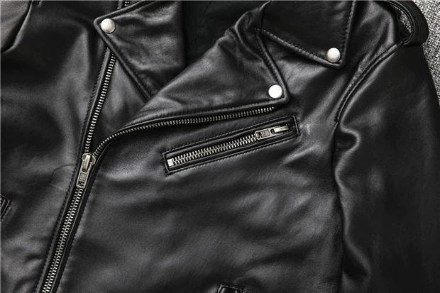 本革高級ラム革 メンズレザー ライダース羊革 ミリタリーブルゾン革ジャン 1