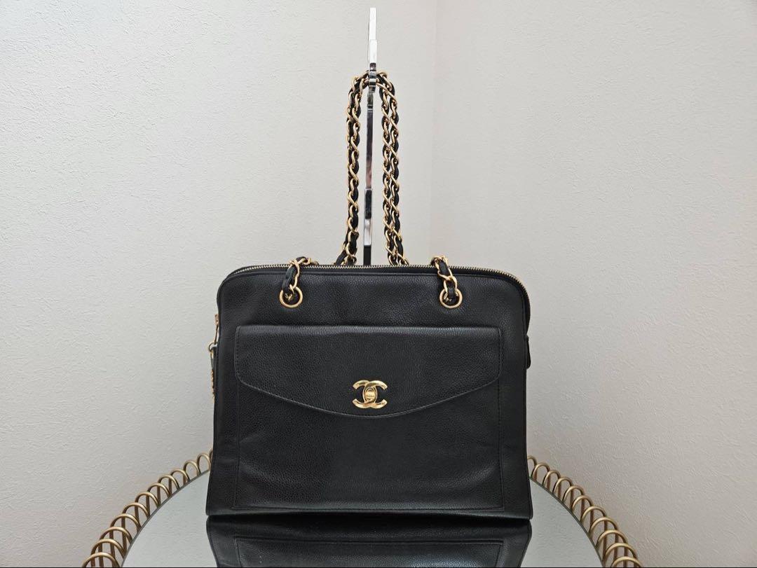 鑑定代値引対応中 CHANEL ココマーク キャビアスキン