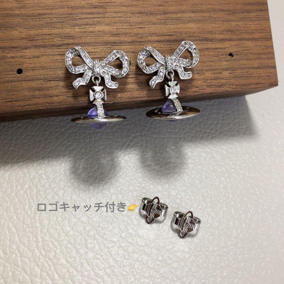 ヴィヴィアンウェストウッド　リボンオーブ　ネックレス　ピアス Vivienne Westwood - ヴィヴィアンウエストウッド 新作リボン