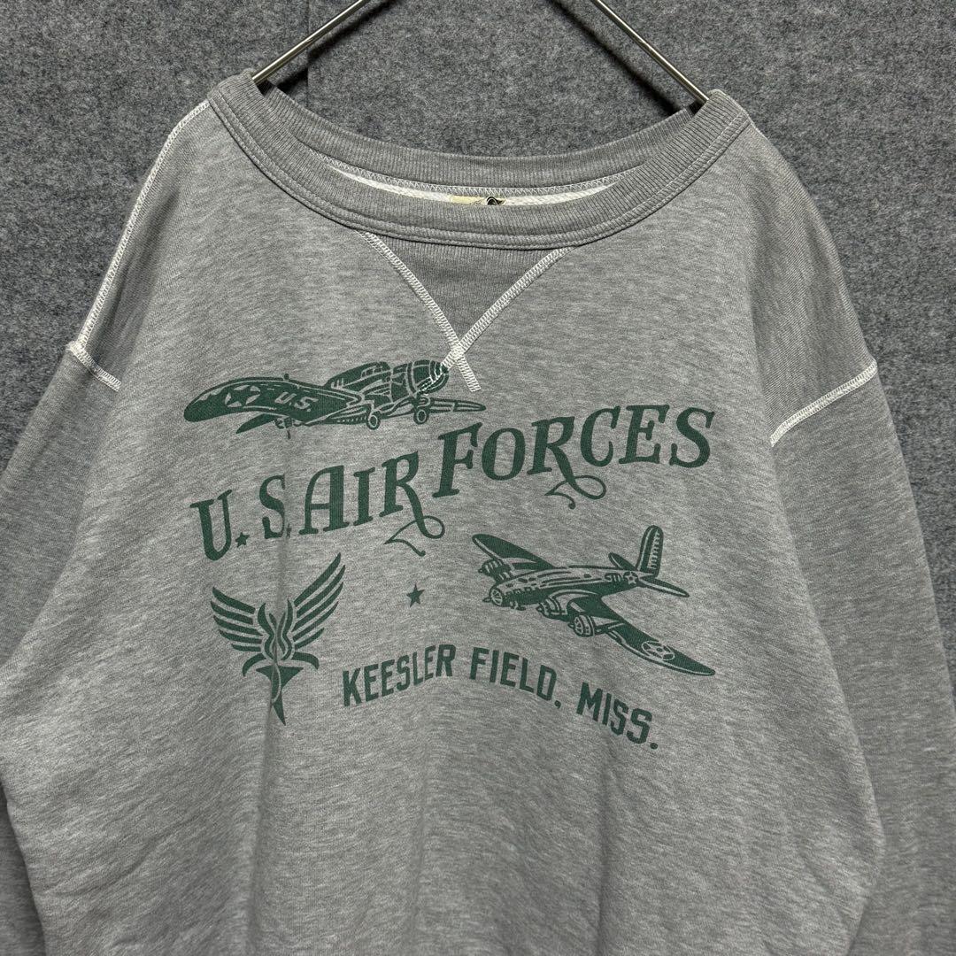 USAF スウェット 染み込み バズリクソンズ 前V ミリタリー US AIR