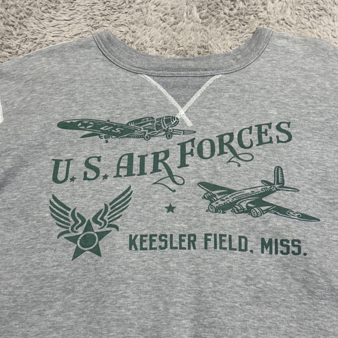 USAF スウェット 染み込み バズリクソンズ 前V ミリタリー US AIR