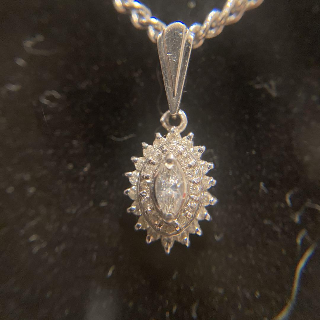 天然ダイヤモンドpt900ネックレストップ 天然ダイヤモンドpt900ネックレストップ